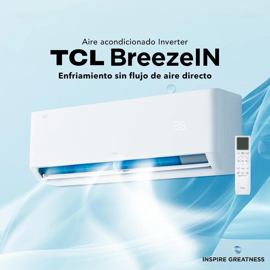 Aire Acondicionado Inverter TCL BreezeIN 12000 BTU WIFI (Instalación incluida)