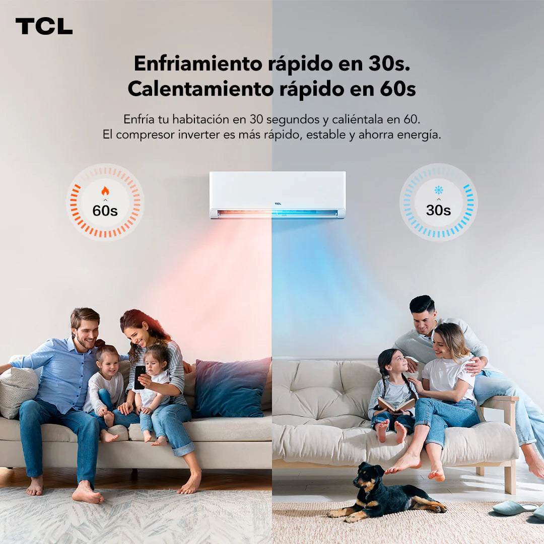 Aire Acondicionado Inverter TCL BreezeIN 12000 BTU WIFI (Instalación incluida)