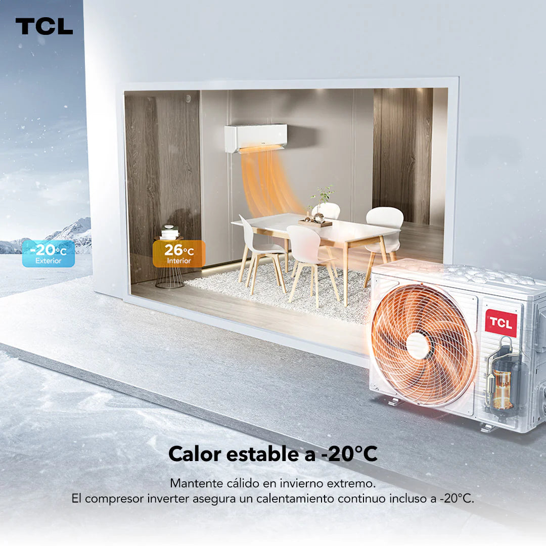 Aire Acondicionado Inverter TCL BreezeIN 12000 BTU WIFI (Instalación incluida)