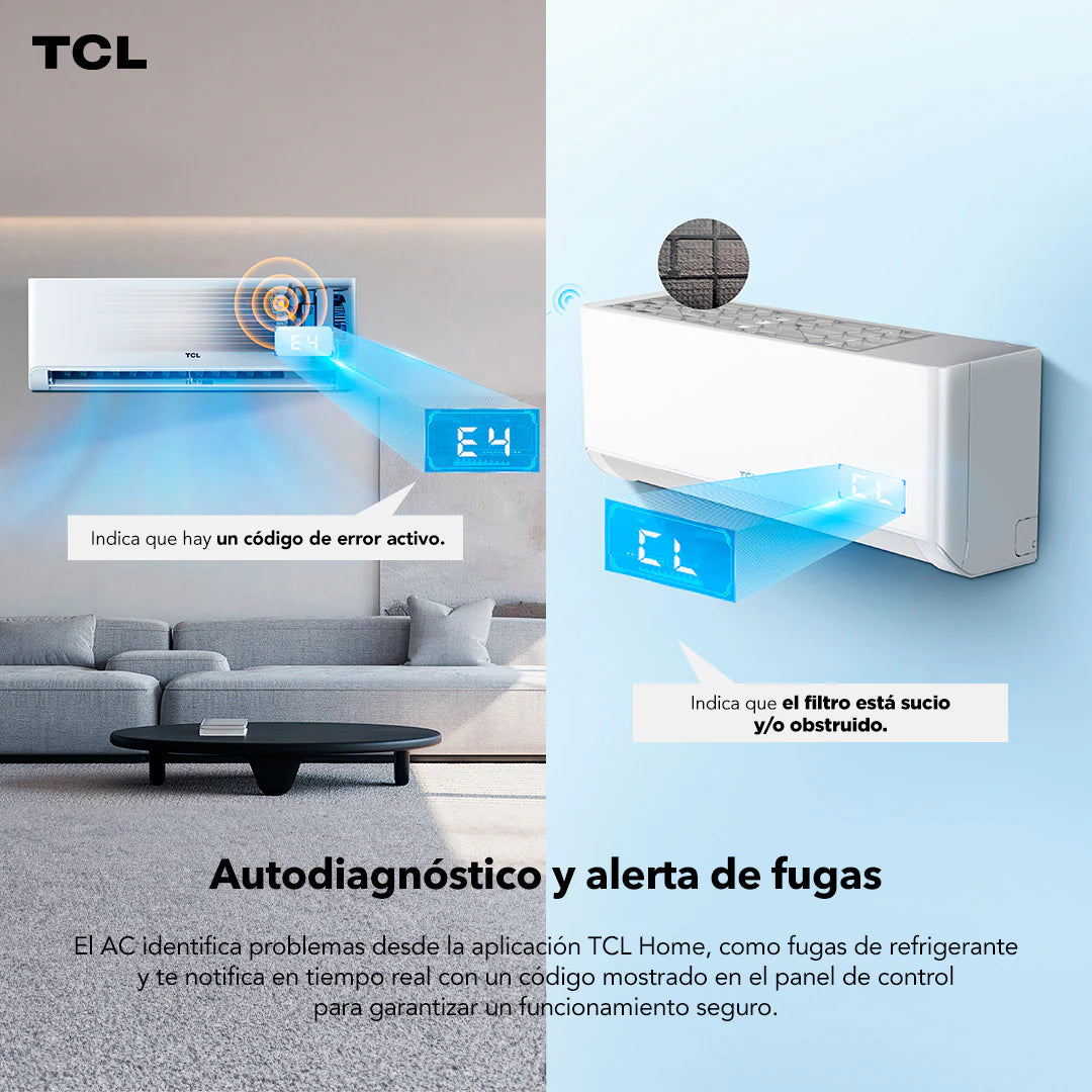 Aire Acondicionado Inverter TCL BreezeIN 12000 BTU WIFI (Instalación incluida)