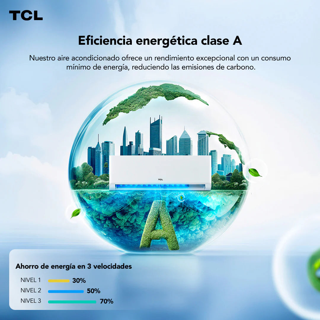 Aire Acondicionado Inverter TCL BreezeIN 12000 BTU WIFI (Instalación incluida)