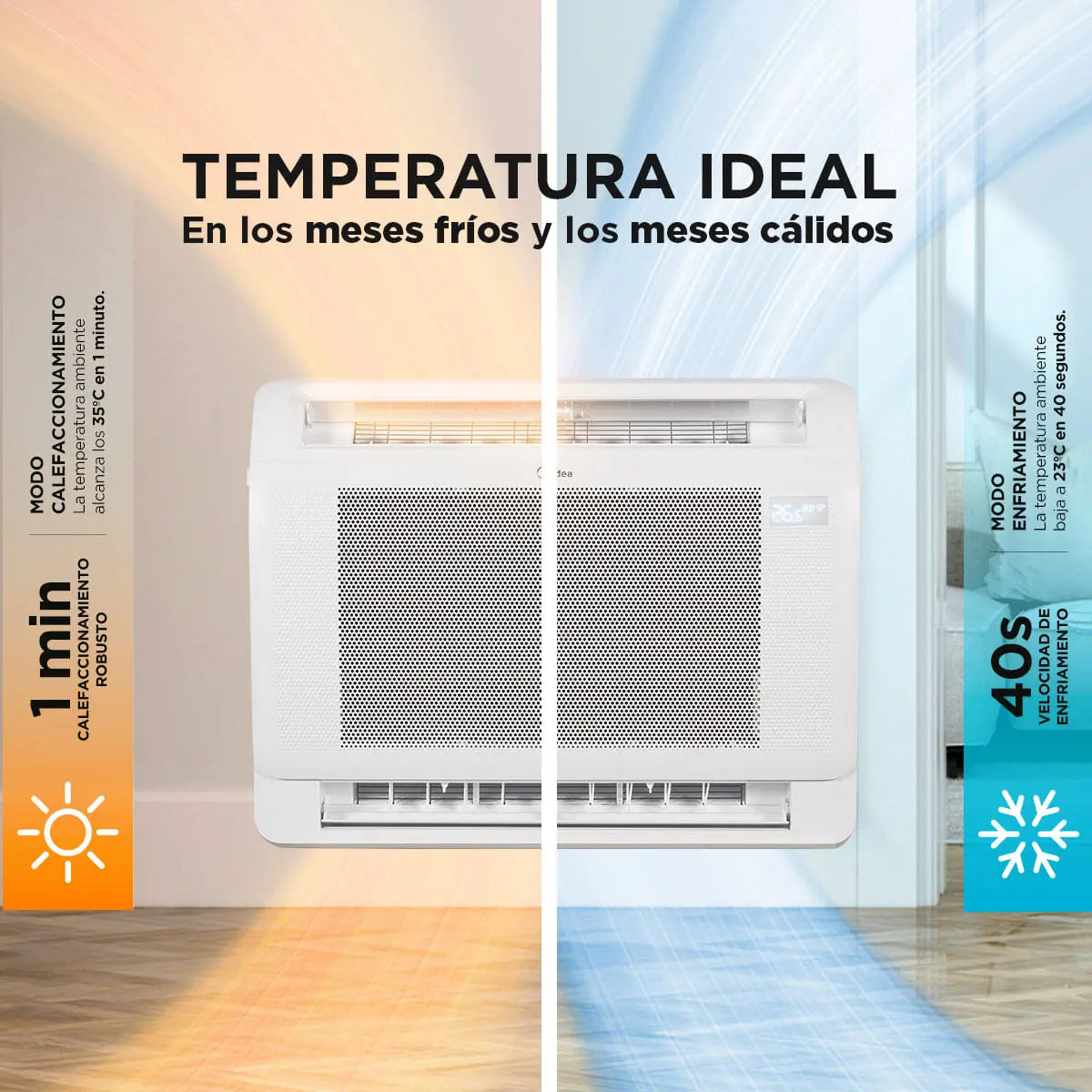 Consola Xtreme Heat Inverter Frio-Calor 18000 Btu + Wifi (Instalación incluida)