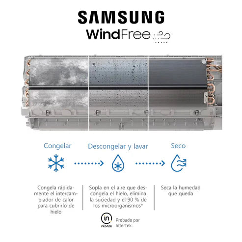 Aire Acondicionado Samsung 9.000 BTU – Wind-Free Wifi (Instalación incluida)