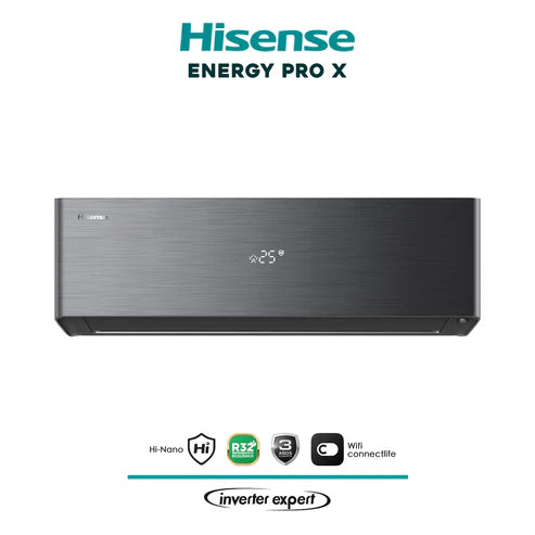 Aire Acondicionado Hisense 12.000 BTU Energy Pro X – Inverter Expert (Instalación incluida)