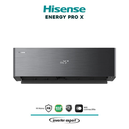 Aire Acondicionado Hisense 12.000 BTU Energy Pro X – Inverter Expert (Instalación incluida)