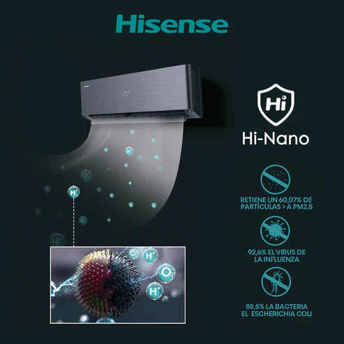 Aire Acondicionado Hisense 12.000 BTU Energy Pro X – Inverter Expert (Instalación incluida)