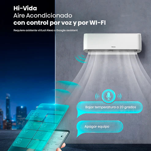 Aire Acondicionado Hisense 12.000 BTU Energy Pro X – Inverter Expert (Instalación incluida)