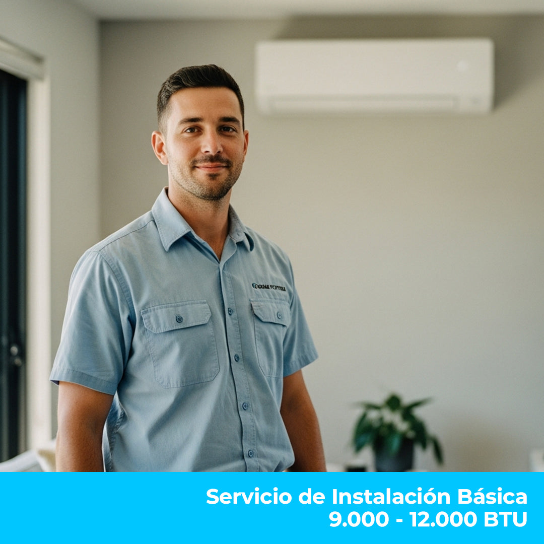 Instalación Básica 9.000 - 12.000 BTU