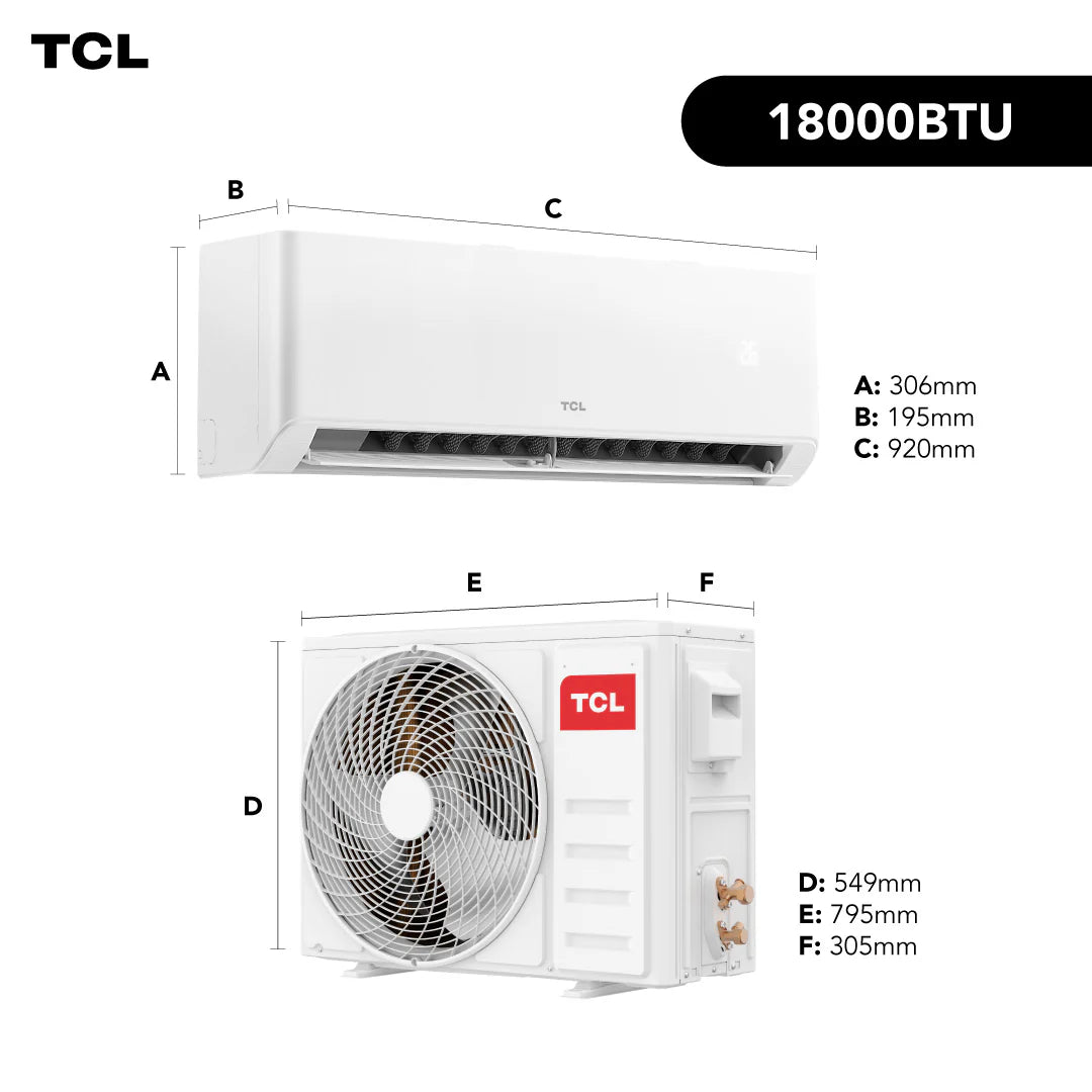 Aire Acondicionado Inverter TCL BreezeIN 18000 BTU WIFI (Instalación incluida)