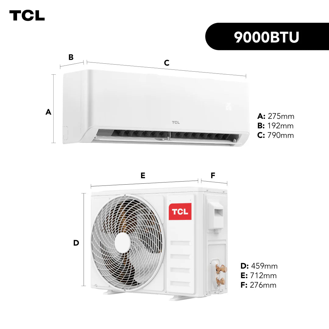 Aire Acondicionado Inverter TCL BreezeIN 9000 BTU WIFI (Instalación incluida)