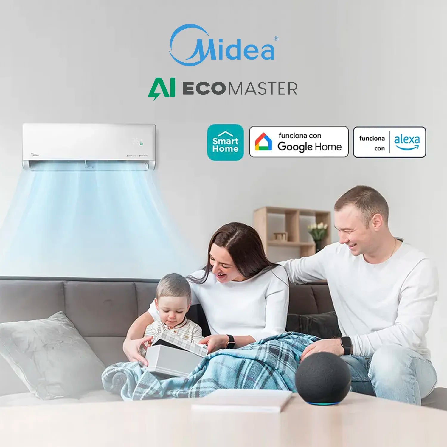 Aire Acondicionado Split Inverter EcoMaster Frio-Calor 9000 Btu + Wifi (Instalación incluida)